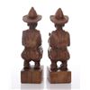 Image 3 : Two(2) wood carved bookends.  SIZE: see attached ruler