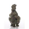Image 3 : Chinese carved soapstone vase with lid.  The neck flank