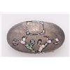 Image 1 : Vintage sterling silver belt buckle with abalone shell,