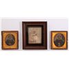 Image 1 : Three(3) antique framed tin types.  SIZE: see attached