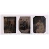 Image 1 : Three(3) antique tin types.  SIZE: see attached ruler p