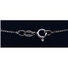 Image 4 : Sterling silver heart shaped pendant with CZ baguette d