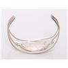 Image 4 : Vintage sterling silver bangle with abalone shell .   S