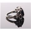 Image 2 : Sterling silver ring with large onyx center stone and m