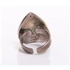 Image 3 : Sterling silver heart shaped ring from Israel.  SIZE: s