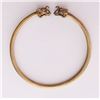 Image 1 : Vintage brass Elephant bangle.  SIZE: see attached rule