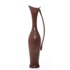 Image 1 : A small hand carved wood pitcher vase.  SIZE: see attac