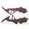 Image 2 : Two(2) antique Iron extension ladder ratcheting bracket