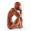 Image 3 : Indonesian wood sculpture carving of a man playing an i