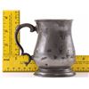 Image 2 : 19th Century pewter mug, stamped with a crown touch mar
