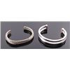 Image 1 : Two (2) Native American sterling silver bracelets.  One