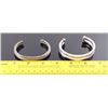 Image 2 : Two (2) Native American sterling silver bracelets.  One