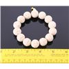 Image 2 : Prayer bead bracelet carving of white celluloid.  Each