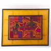 Image 1 : Early 1900's "Elephant Rider", a brilliant colored hand