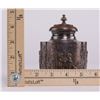 Image 2 : Antique silvered bronze jar/container. SIZE: see attach