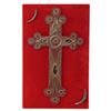 Image 1 : Exquisite steel-strung wire-art depicting the cross of