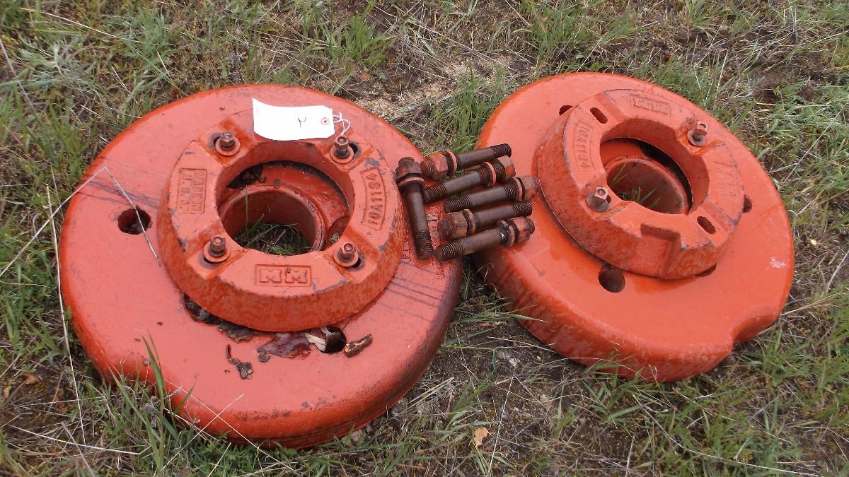 Front and Rear Wheel Weights for G MM Tractor