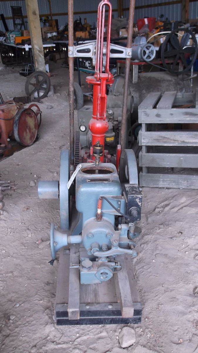 Wico Hit and Miss Engine with Pump Jack w/Crate Ran the last time it
