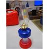 Image 1 : Red White and Blue Oil Lamp