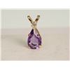 Image 1 : #26-10KT GOLD AMETHYST AND MOONSTONE PENDANT