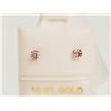 Image 1 : #28-10KT GOLD PINK CZ EARRINGS