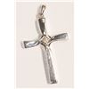 Image 1 : #29-10KT GOLD DIAMOND CROSS PENDANT