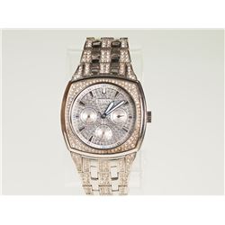 #33-STAINLESS STEEL MENS BULOVA CRYSTAL WATCH