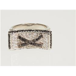 #44-STERLING SILVER CZ RING