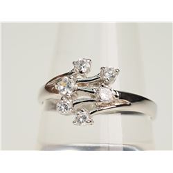 #45-STERLING SILVER CZ RING