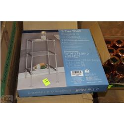 item#14 STAINLESS STEEL 3 TEIR SHELF