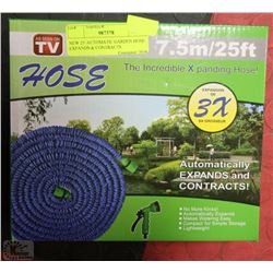 NEW 25' AUTOMATIC GARDEN HOSE: EXPANDS & CONTRACTS