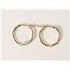 Image 1 : #3-14K GOLD DIAMOND HOOP EARRINGS