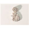 Image 1 : #8-STERLING SILVER CUBIC ZIRCONIA PENDANT