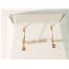 Image 1 : #11-14K GOLD DIAMOND(0.12CT) EARRINGS