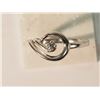 Image 1 : #19-STERLING SILVER DIAMOND RING