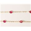 Image 2 : #25-10K GOLD RUBY(4.30CT) NECKLACE