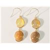 Image 1 : #28-14K GOLD OPAL(14.20CT) EARRINGS