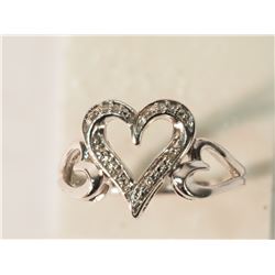 #38-STERLING SILVER DIAMOND(0.10CT)