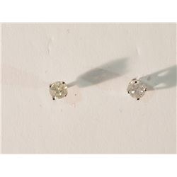 #49-14K GOLD DIAMOND(0.19CT) EARRINGS