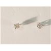 Image 1 : #49-14K GOLD DIAMOND(0.19CT) EARRINGS