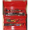 Image 1 : RED BEACH STEEL LOCKABLE TOOL BOX FULL OF
