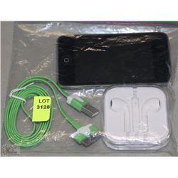 8GB IPOD TOUCH W/NEW EARBUDS & CHARGE CORD