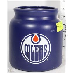 OILERS CERAMIC JAR