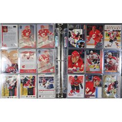 BINDER OF CALGARY FLAMES HOCKEY CARDS - DOUG