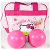 Image 1 : HELLO KITTY BOWLING BALLS AND CARRYING BAG