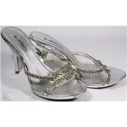 BRAND NEW LECHATEAU SILVER SEQUINNED AND CARVED