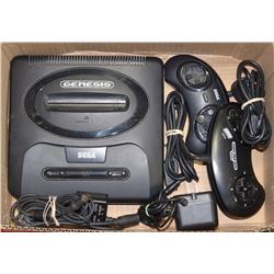 BOX W/SEGA GENESIS CONSOLE W/2