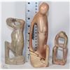 Image 1 : LOT OF 3 STONE FIGURINES OF LOVE