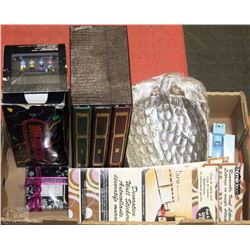 LOT OF NEW HOME ITEMS INCL. SHOT GLASSES AND MORE