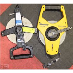 LOT OF 2- 30M SURVEYOR TAPE MEASURES
